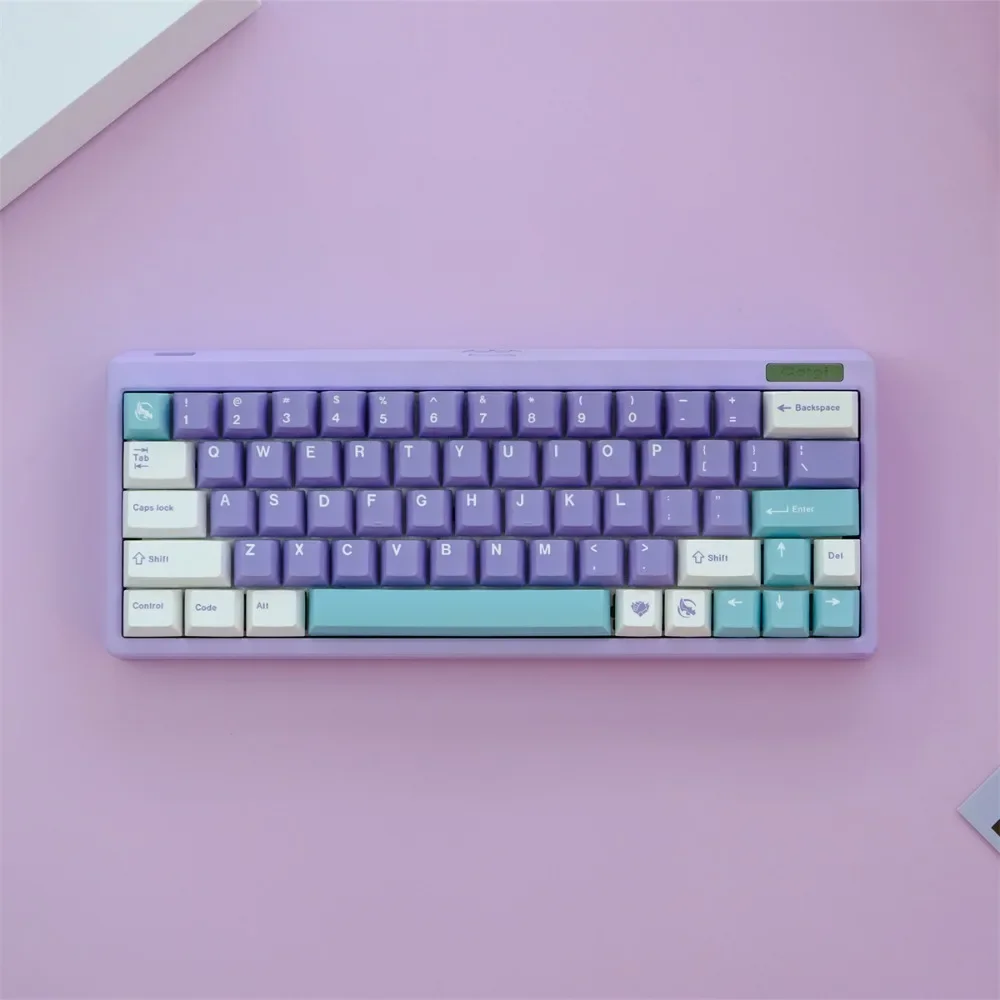 Gmk Mulan Theme Keycap 129 Keys Purple PBT Custom PBT Sublimation Cherry Profile Keycaps for Mechanical Keyboard Accessories