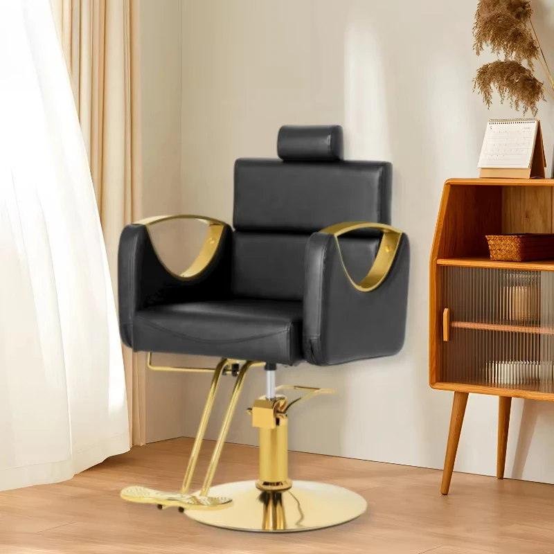 

Classic Leather Customized Modern Barber Shop Furniture Hair Salon Hairdressing Chair Special Salon Lifting Make Up Chair