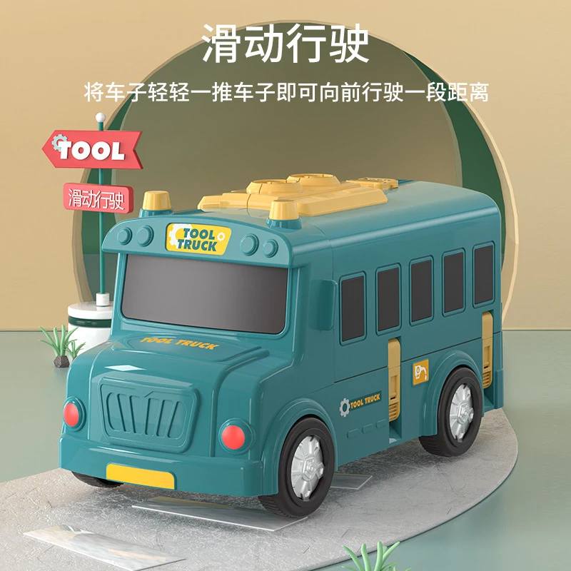 Large Deformation Bus Toys Automatic Transform Robot Plastic Model Car Funny Diecasts Toy Boys Amazing Gifts Kid Toy