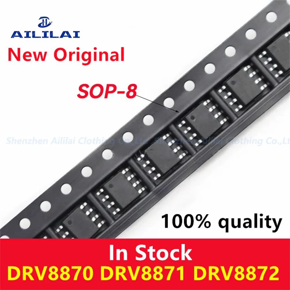 5pcs drv8870 drv8871 drv8872 drv8871dדר drv8871ddar drv8872ddar sop-8 100% מקורי חדש
