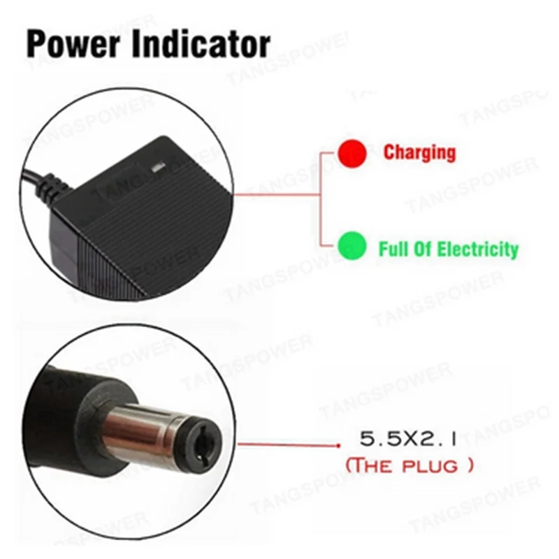 Cargador de batería de litio, dispositivo de carga rápida, 54,6 V, 4A, 13S, 48V