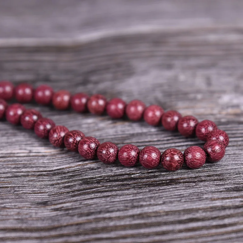 Natural Brazilian Violet Purple Wood 108 Beads 6MM 8MM Prayer Bracelet Buddhist Rosary Wood Wrist Mala Gifts
