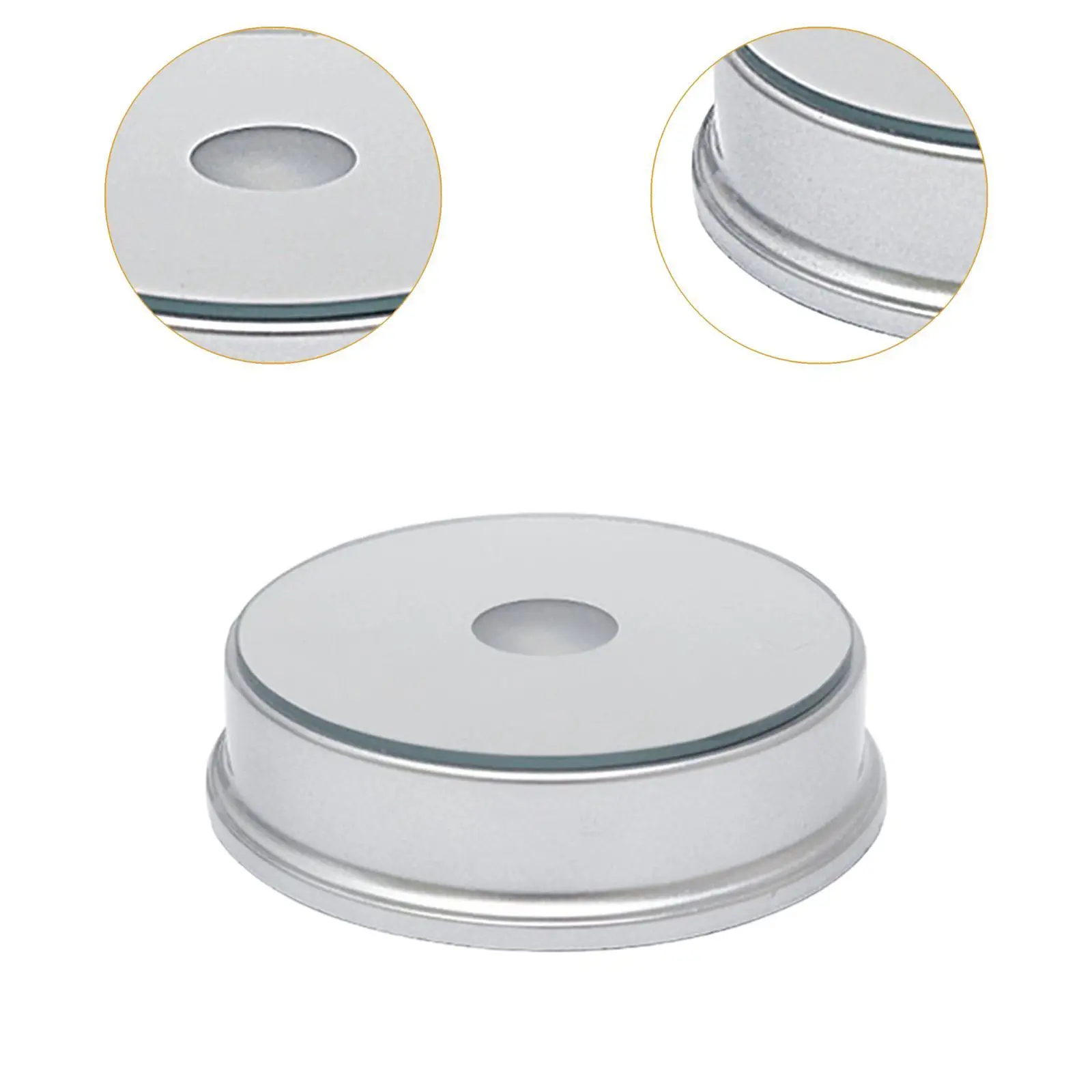 Seven Color LED Light Display Base Stand Compact Round Holder High Performance for Art Display Glass Decoration