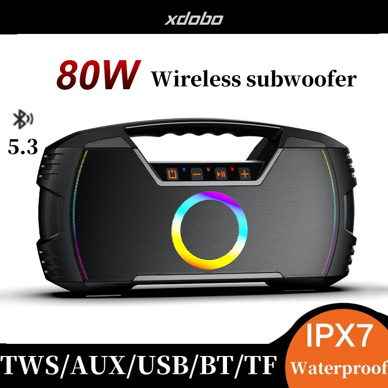 Bluetooth-Колонка XDOBO, 80 Вт, 6000 мА ч