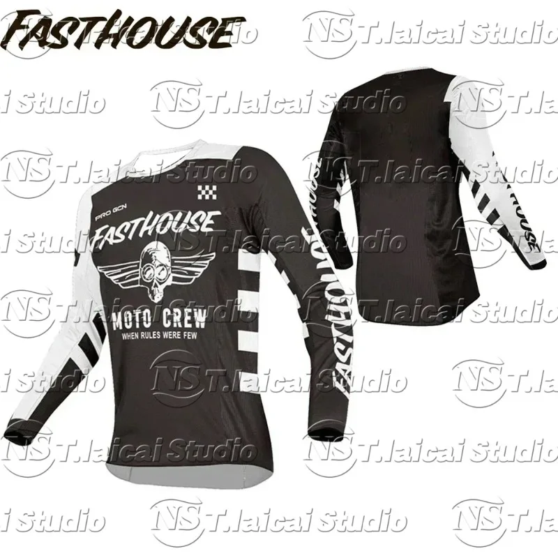 

Fast House Motorcycle Riding Racing Long Sleeve Shirts Men Women T-Shirts Off-Road Sports Casual Breathable Fast Dry Clothes