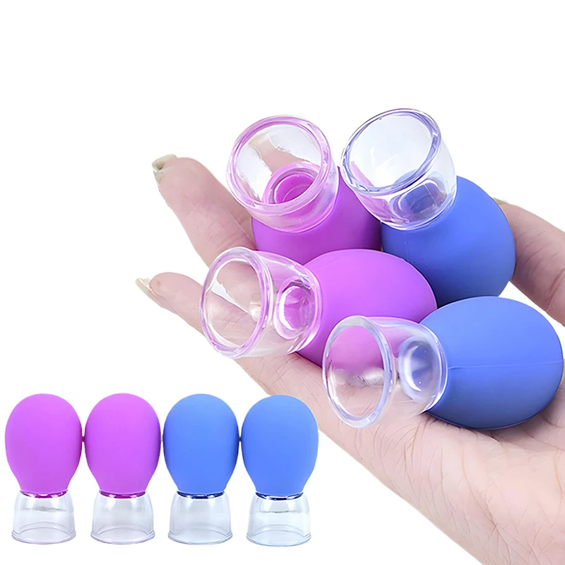 

1Pcs Natural Silicone Cupping Massage Cup For Body Fac Neck Eye Massage Vacuum Tank Body Facial Care Anti-aging Beauty Tool