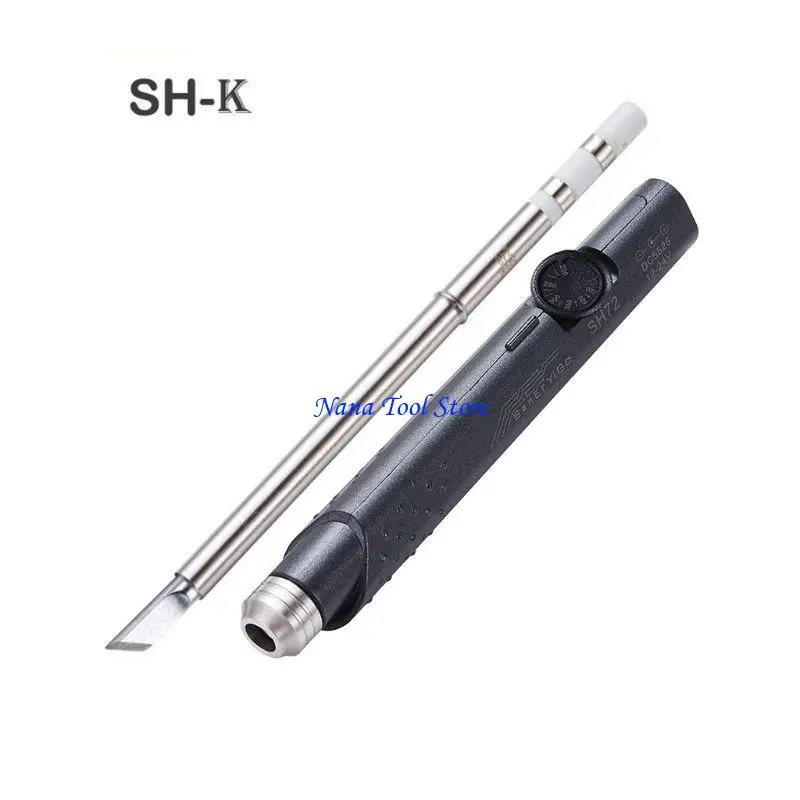 31GJ SH72 Portable Electric Iron Anti-Skid Handle Mini Welding Table for DC 12V-24V Constant Temperature 220-4000℃