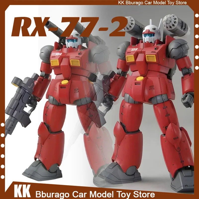 NEW Gaoke HG 1/144 Assembly Model Kit GTO Guncannon RX-77-02 Action models Anime Figure PVC Statue Model Decor Gift Toy Custom