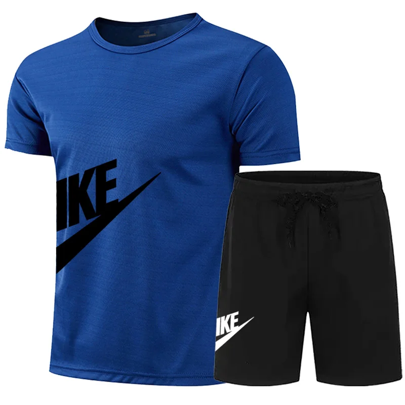 Summer Men\'s Sport Shorts Gym Jerseys set Male Breathable Tennis Shorts Suit Quick-Drying Badminton Trousers Running Fitness