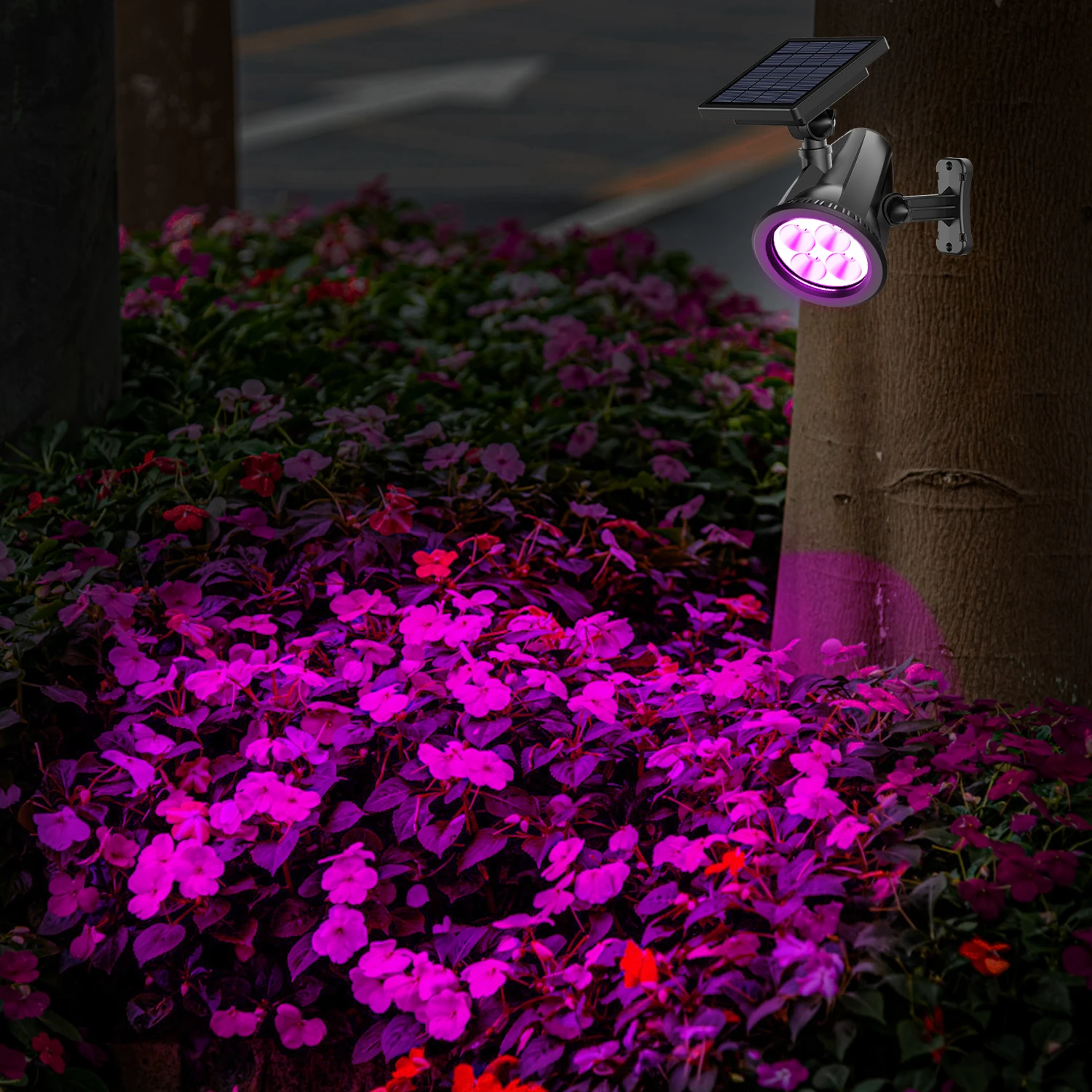 

Outdoor Solar Waterproof 9 Colors LED Landscape Lighting High-Brightness Lawn Spotlight For Garden Courtyard Trees Path Terrace
