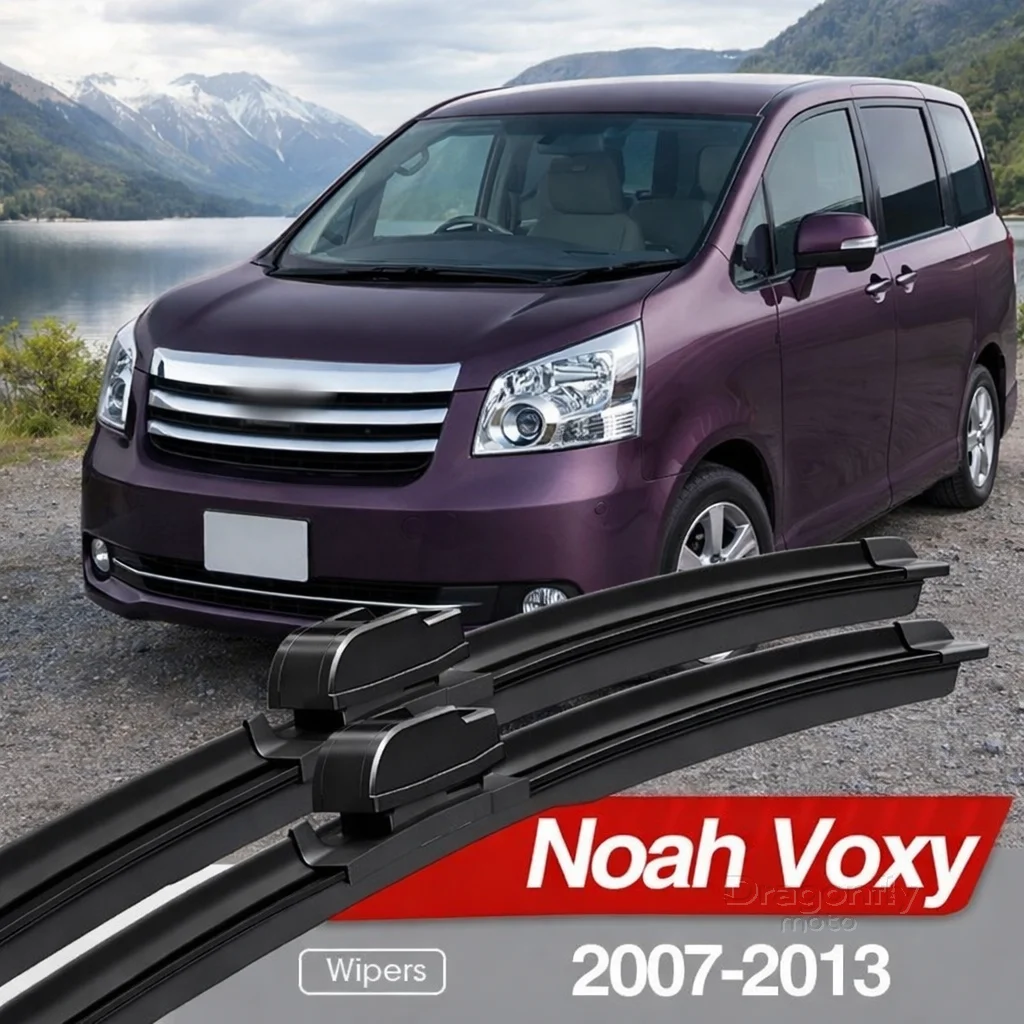 

Front Windshield Wiper Blades 2x Windscreen Window Accessories 2008 2009 2010 2011 2012 For Toyota Noah Voxy ZRR70 VAN 2007-2013