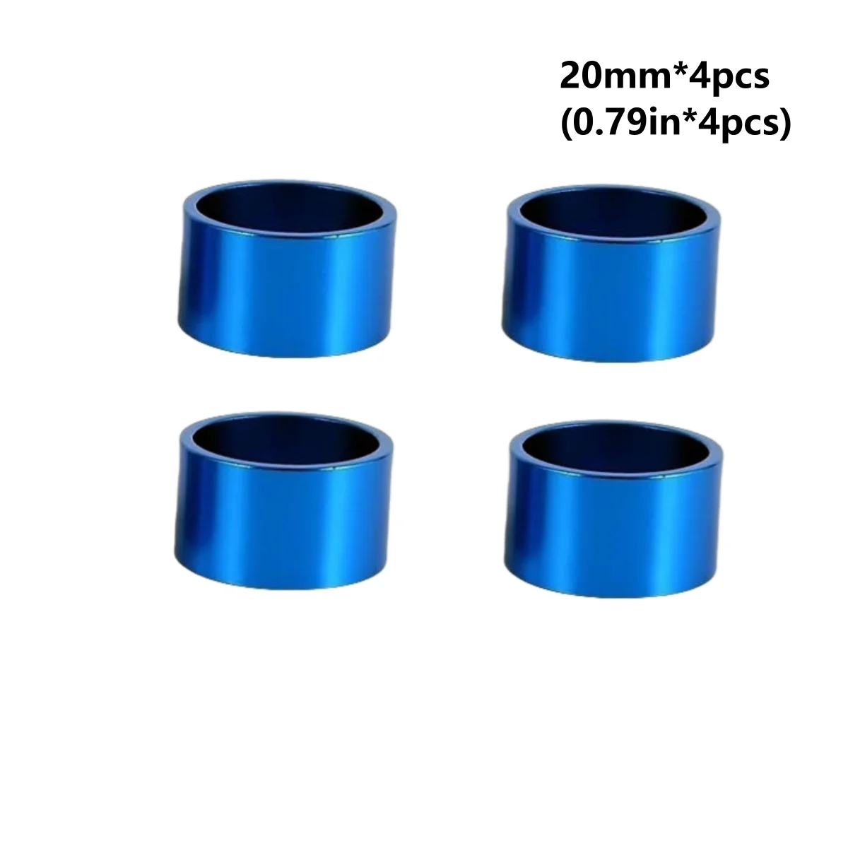 4PCS Kit Fahrrad Headset Spacer 5MM 10MM 15MM 20MM Fahrrad Lenker Vorbau Spacer 28,6 MM Aluminium Legierung Headset Vorbau Spacer Set – Detail 23