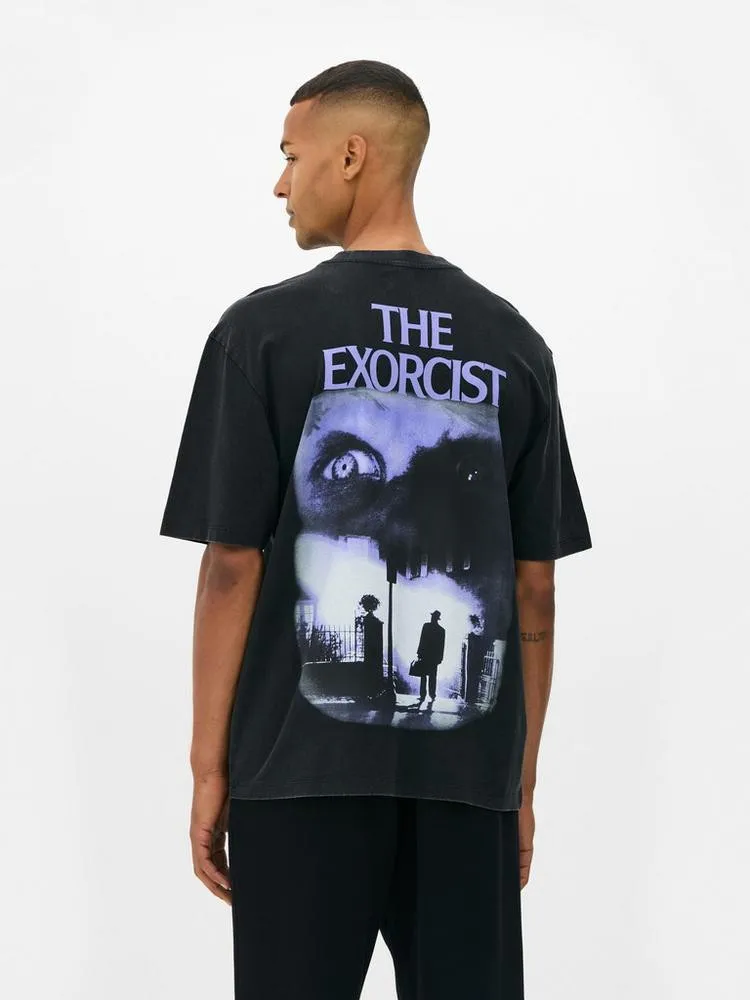 The Exorcist Iconic Cult Film Graphic T-Shirt,Size:M,Unidex,Brand New