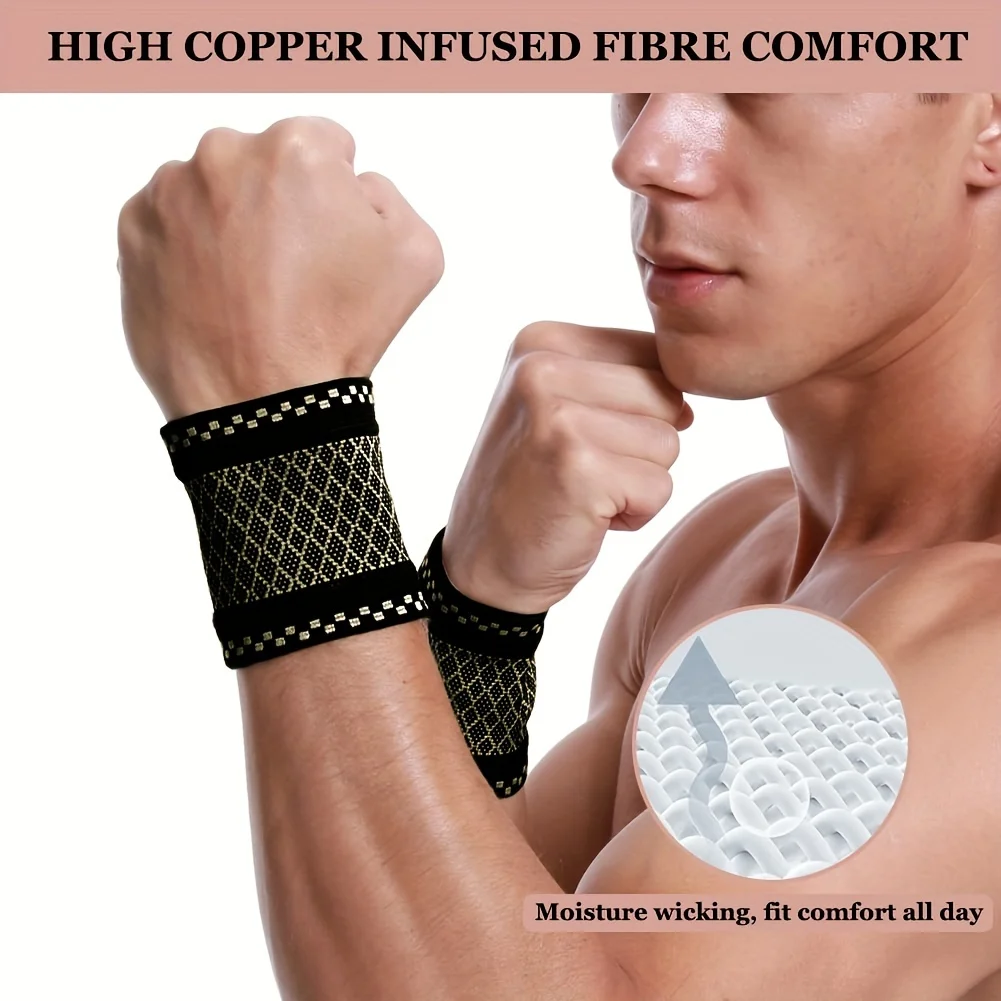Copper ion sports wrist guard, protect wrist, suitable for learning office tennis fitness housework