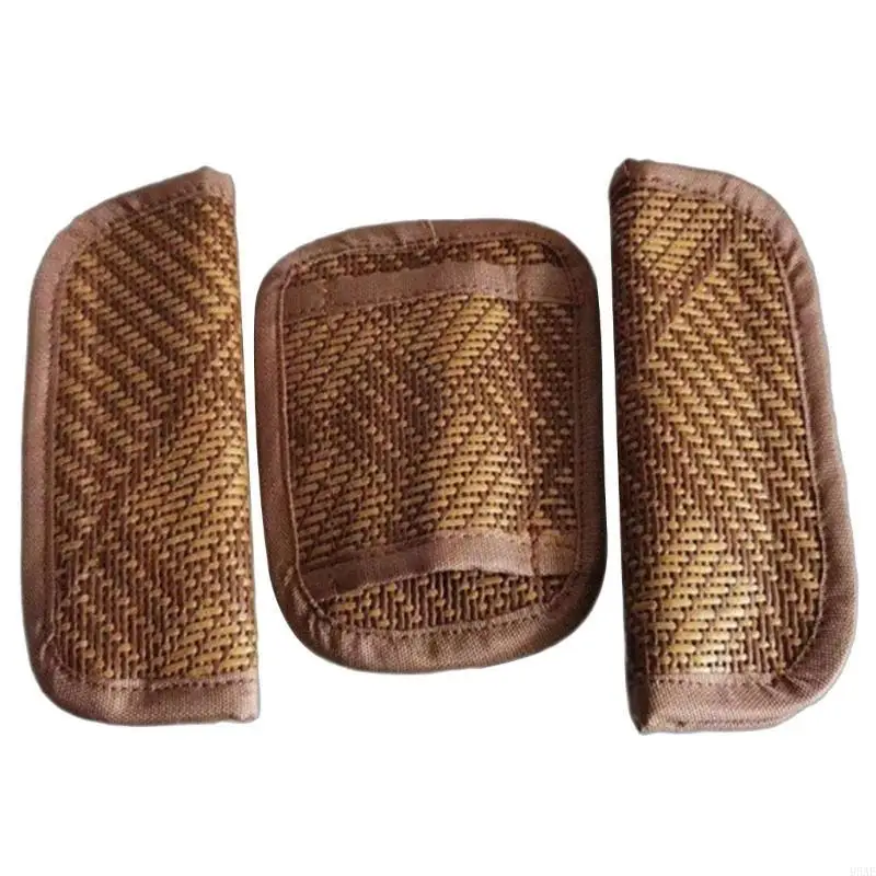 95AE عربة أطفال حزام الكتف وسادة مقاعد حزام حزام وسادة حزام الكتف غطاء حامي تنفس عربة مقاعد حزام وسادة #5