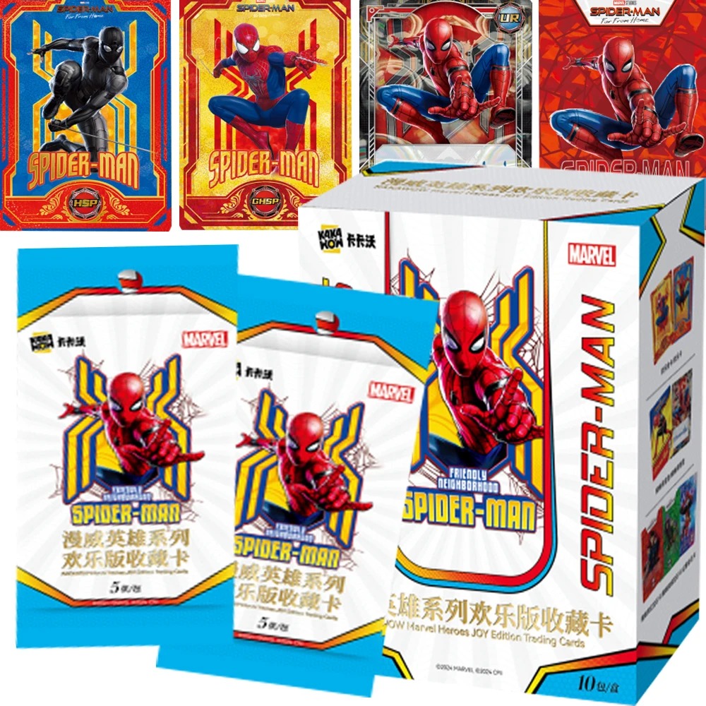 

KAKAWOW Marvel Spider-Man Cards Happy Version Collection Mysterio Rare Limited Edition Illusion Diamond Cards Kid Birthday Gift