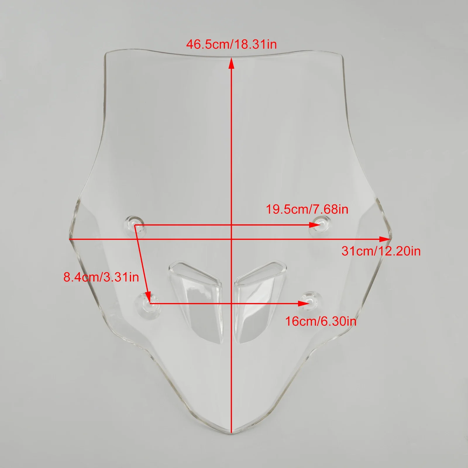 Motorcycle Windshield Double Bubble WindScreen Visor Fairing Deflector for HONDA CB400X CB500X 2019-2022 2023 2024 CB 400 500 X