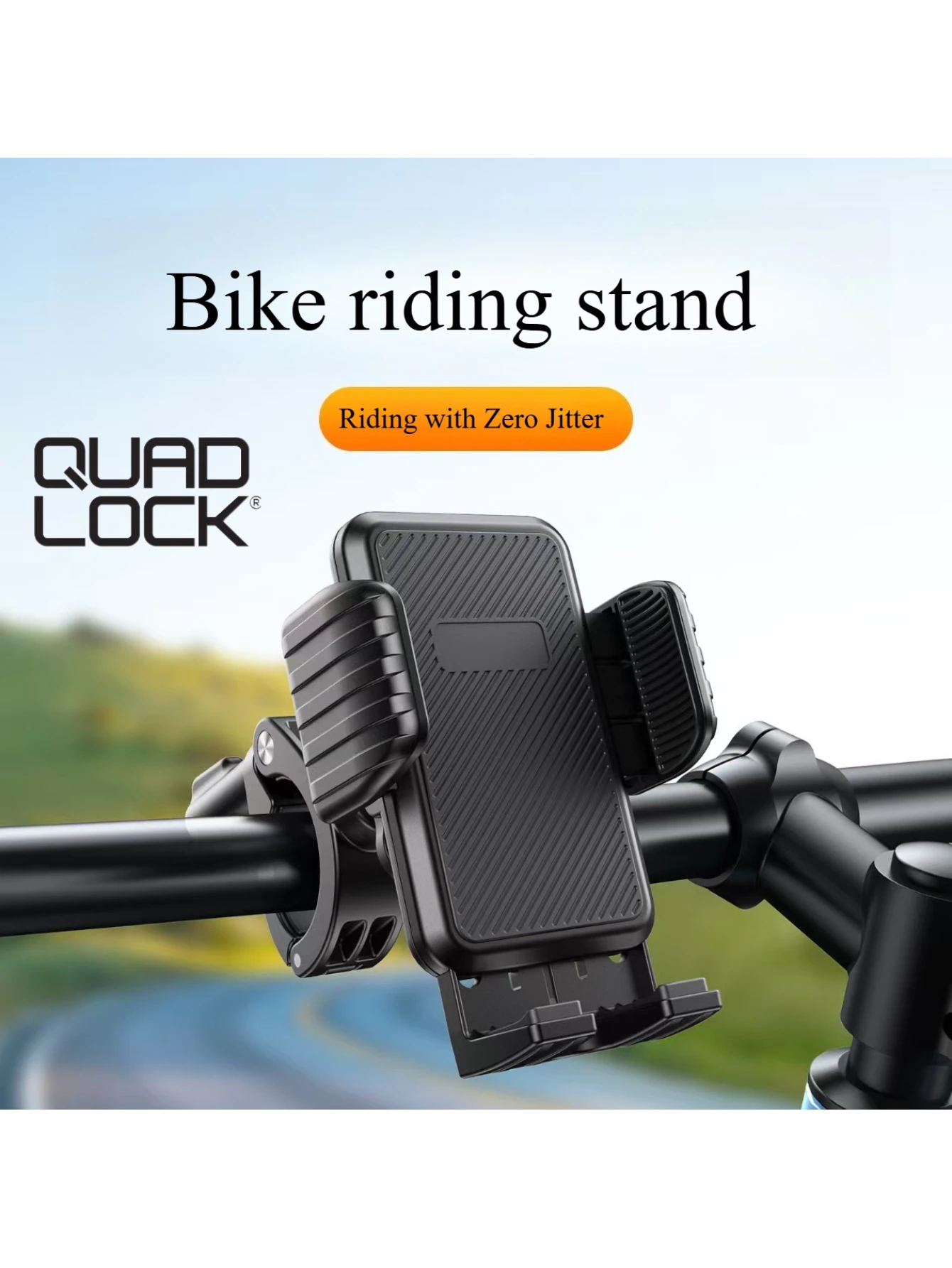

QUAD LOCK Motorcycle Outdoor Shock Absorbing Mobile Phone Holder Triangles Fixed Holder Wireless Charging Navigation Holder