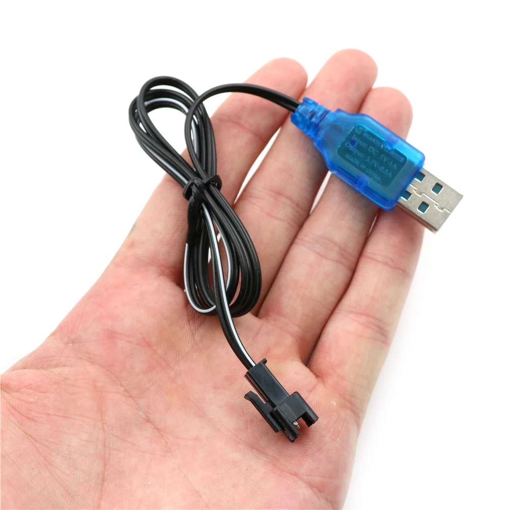 【3.7V Black USB Charger Adapter Cable For Remote Control Car Helicopter】