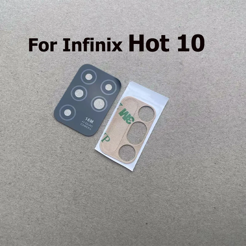 For Infinix Hot 10 10i Play Lite Rear Back Camera Glass Lens With Adhesive Sticker Back Camera Protector Cover