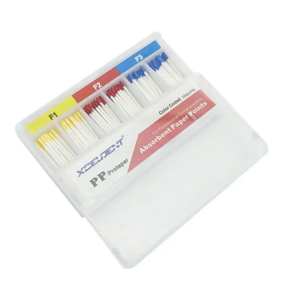 1box Dental Absorbent Paper Points Root Cancel Endodontics Cotton Fiber Tips Dental Matirial Supply