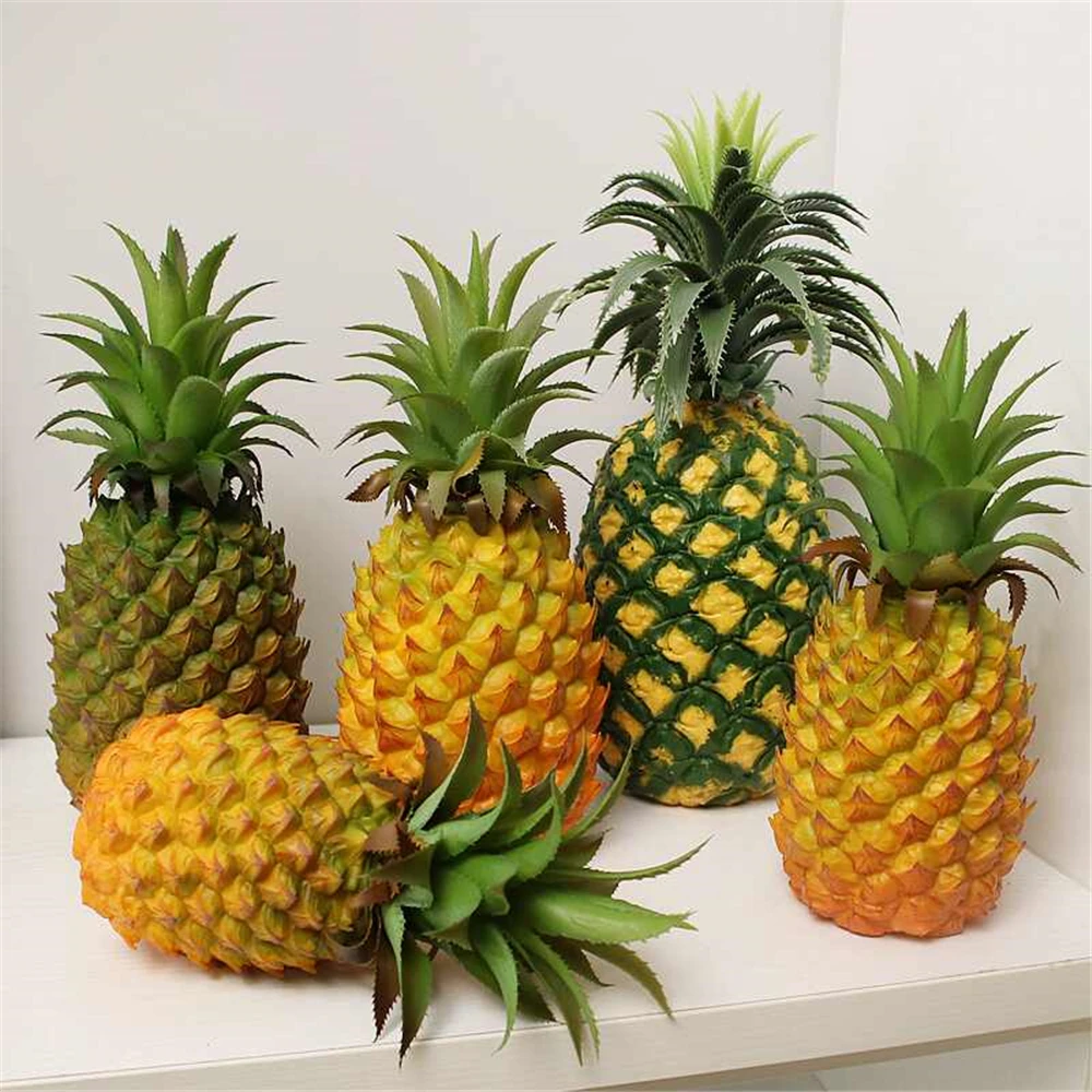 

artificial fruit display props Kitchen restaurant counter Shop Store hotel cafe bar decor Simulation pineapple fake fruit model
