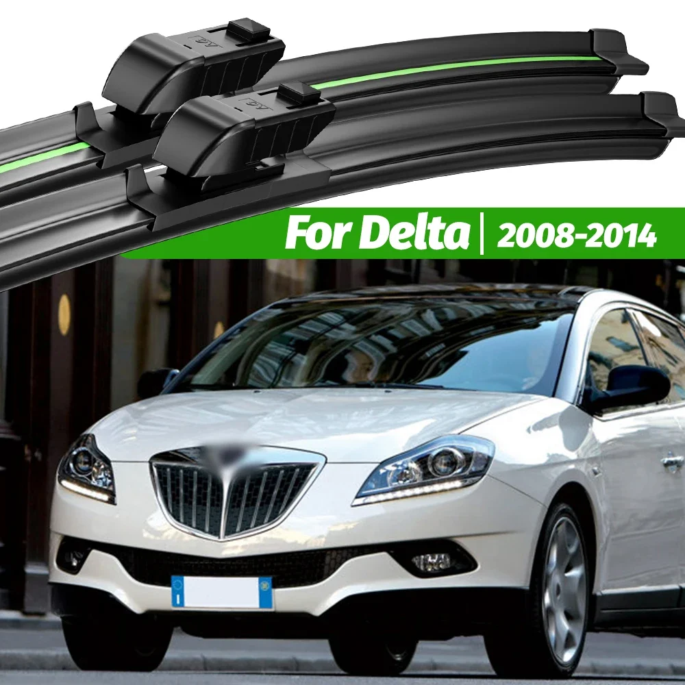 

For Lancia Delta 2008-2014 2pcs Front Windshield Wiper Blades 2009 2010 2011 2012 2013 Windscreen Window Accessories