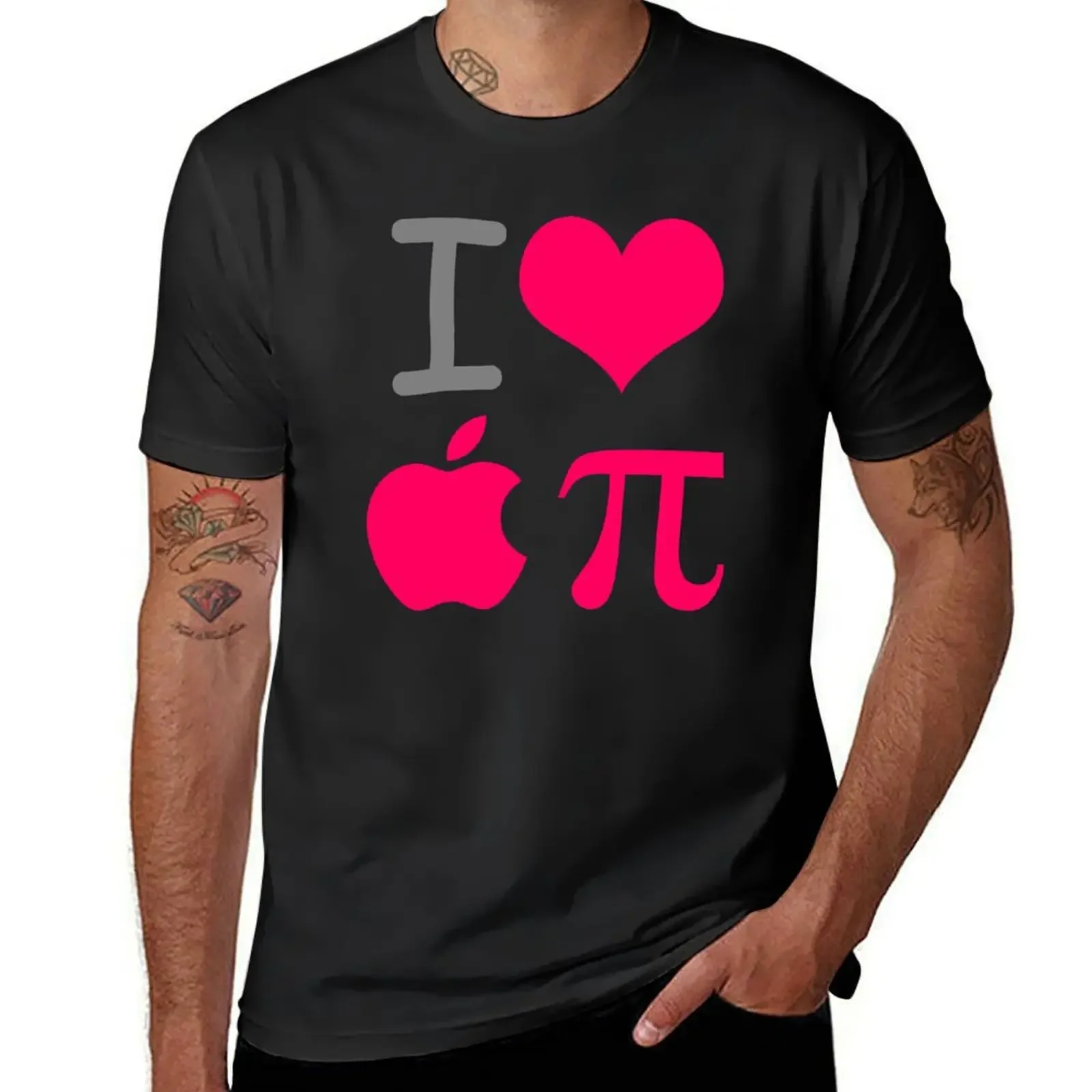 

I Love Apple Pi T-Shirt cute tops customizeds croswit shirt man plain white t shirts men