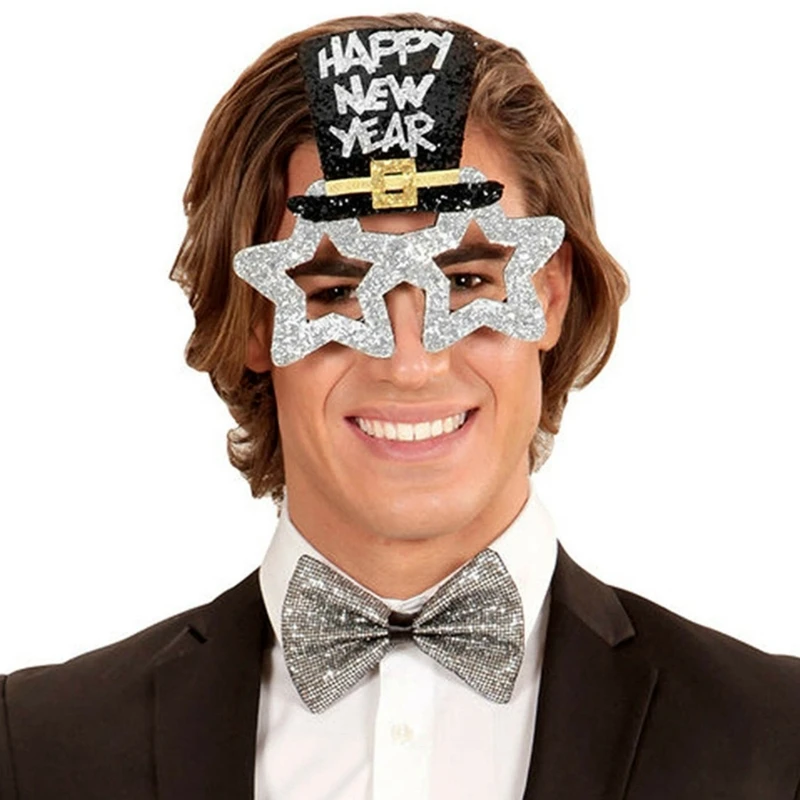 Szczęśliwego nowego okulary Party Dress-up okulary dla dzieci chłopcy dziewczęta świąteczne Dropshipping