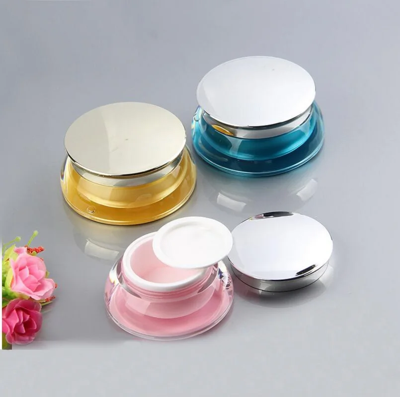 15G30G UFO shape plastic acrylic jar bottle pot tin eye cream serum essence moisturizer mask gel skin care cosmetic packing