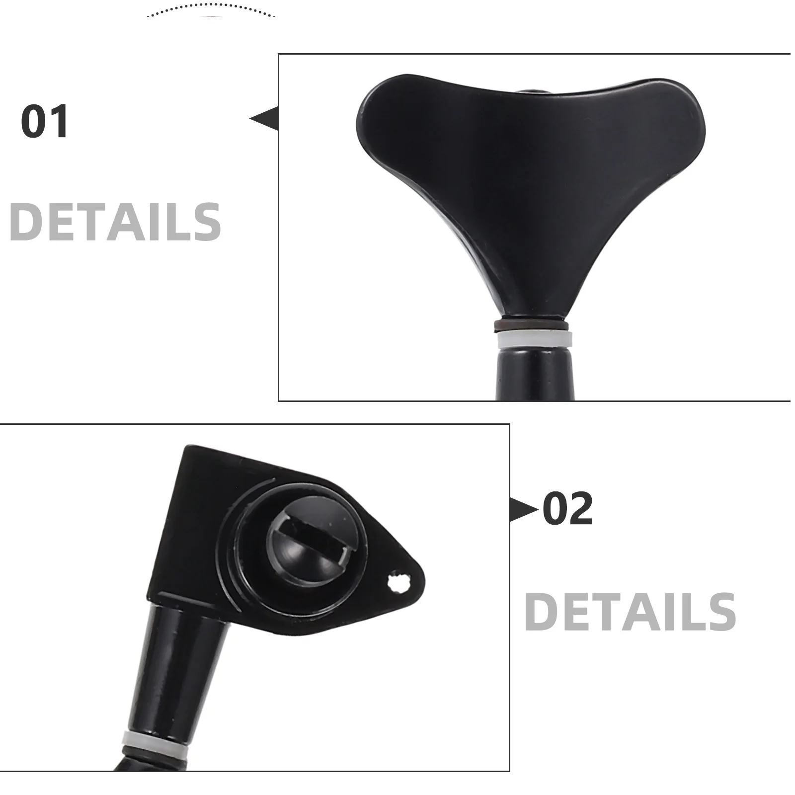 

4 Pcs Guitar Knob Small Tuning Metal Button Sturdy Tuner Tool Simple Adjuster Regulator Accessories