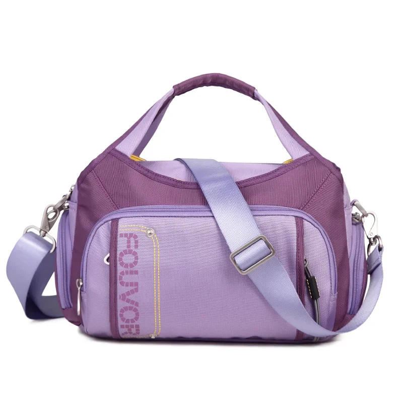 Fouvor torby z wieloma kieszeniami dla kobiet na ramię 2025 nowych moda nylonowe torby kurierskie typu Crossbody luksusowy projektant Tote Bag 2386-05 — zdjęcie 2