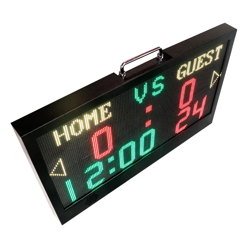 

YTYIN Portable and Adjustable Wireless Controlled LED Scoreboard for Basketball and Football with Team Customization