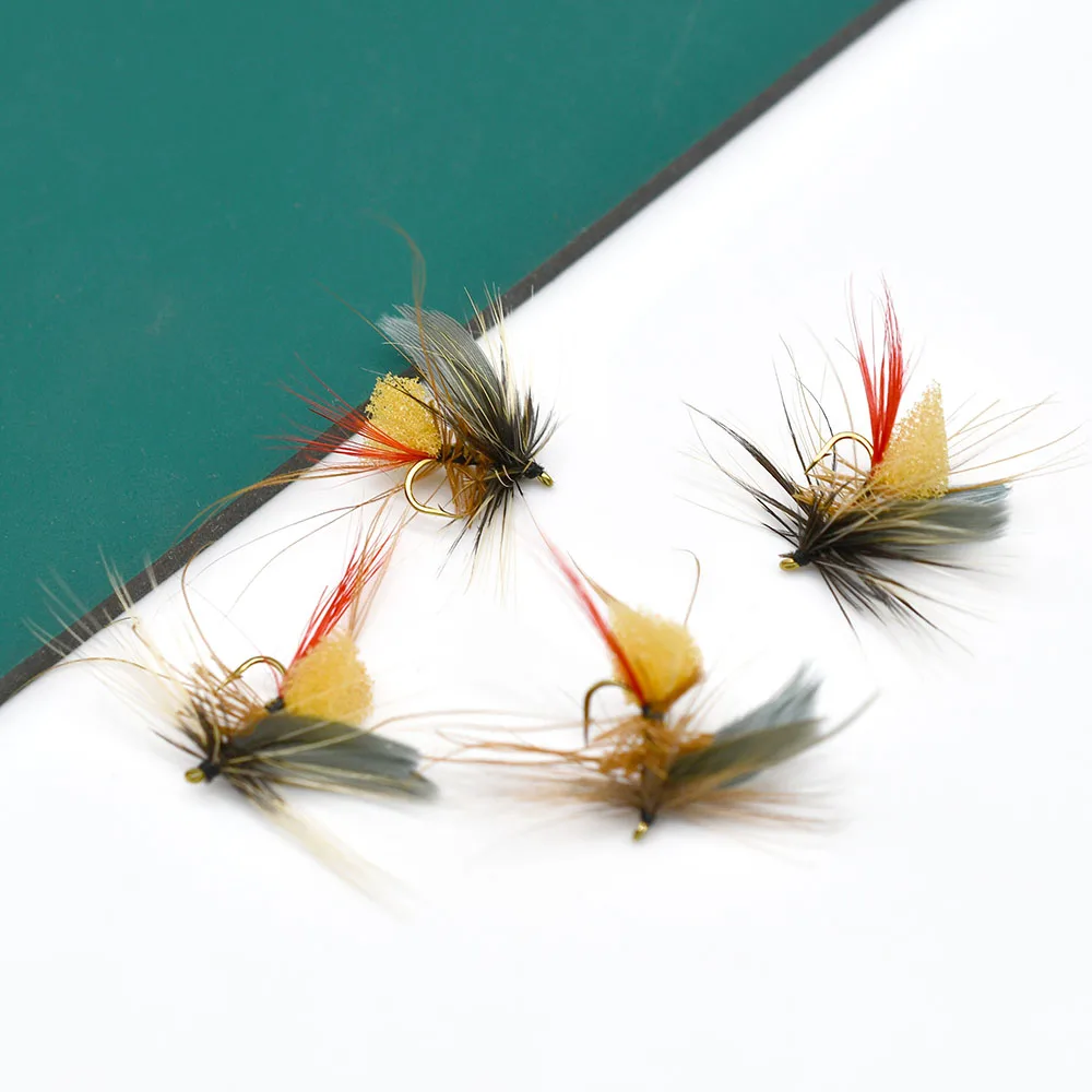 Moscas secas para trucha MNFT – Pelo gris marrón talla 14 - imagen 5