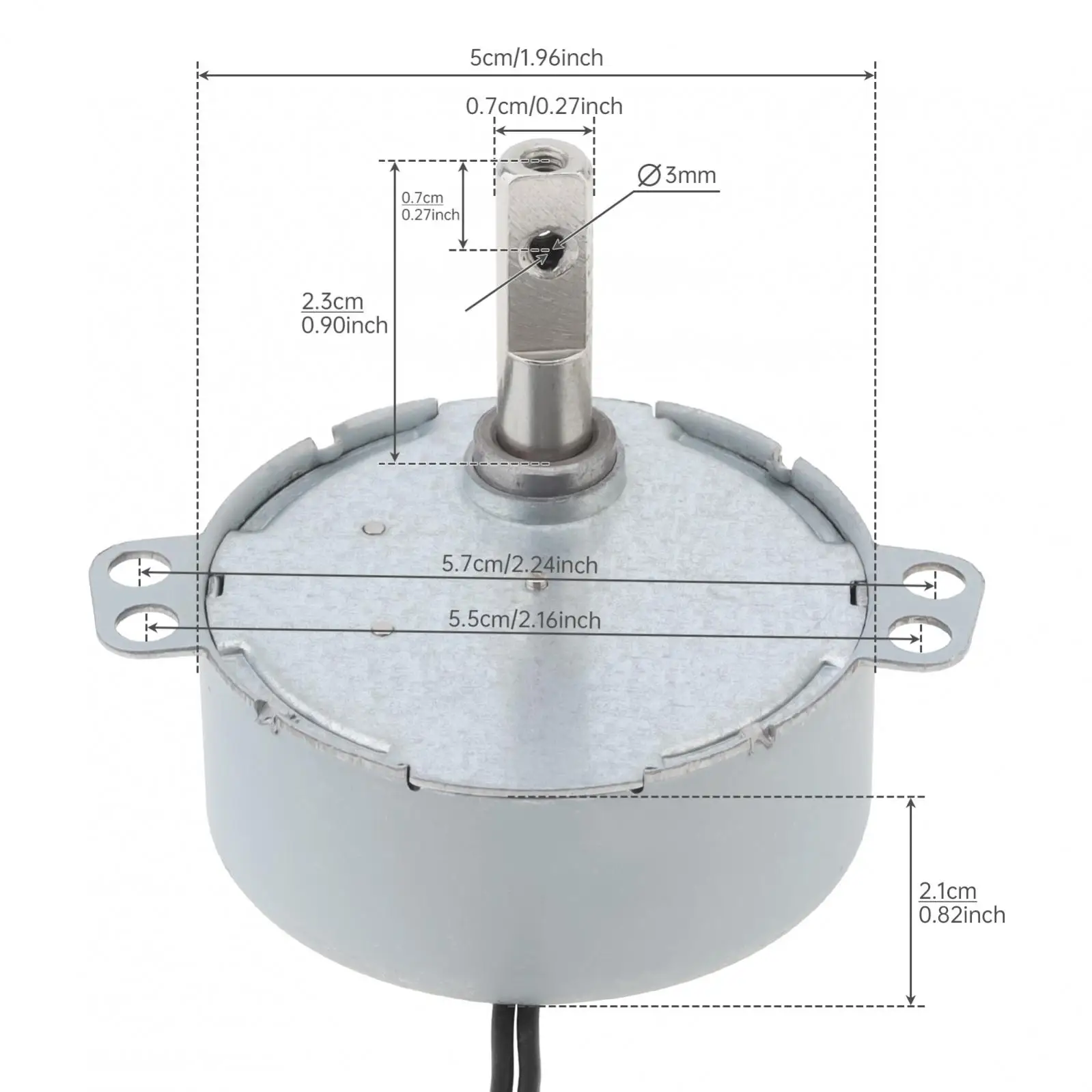 TYC50 Permanent Magnet Synchronous Motor AC220V 50/60Hz 30-36RPM Gear Synchronous Motor for Display Rack / Shaking Stand