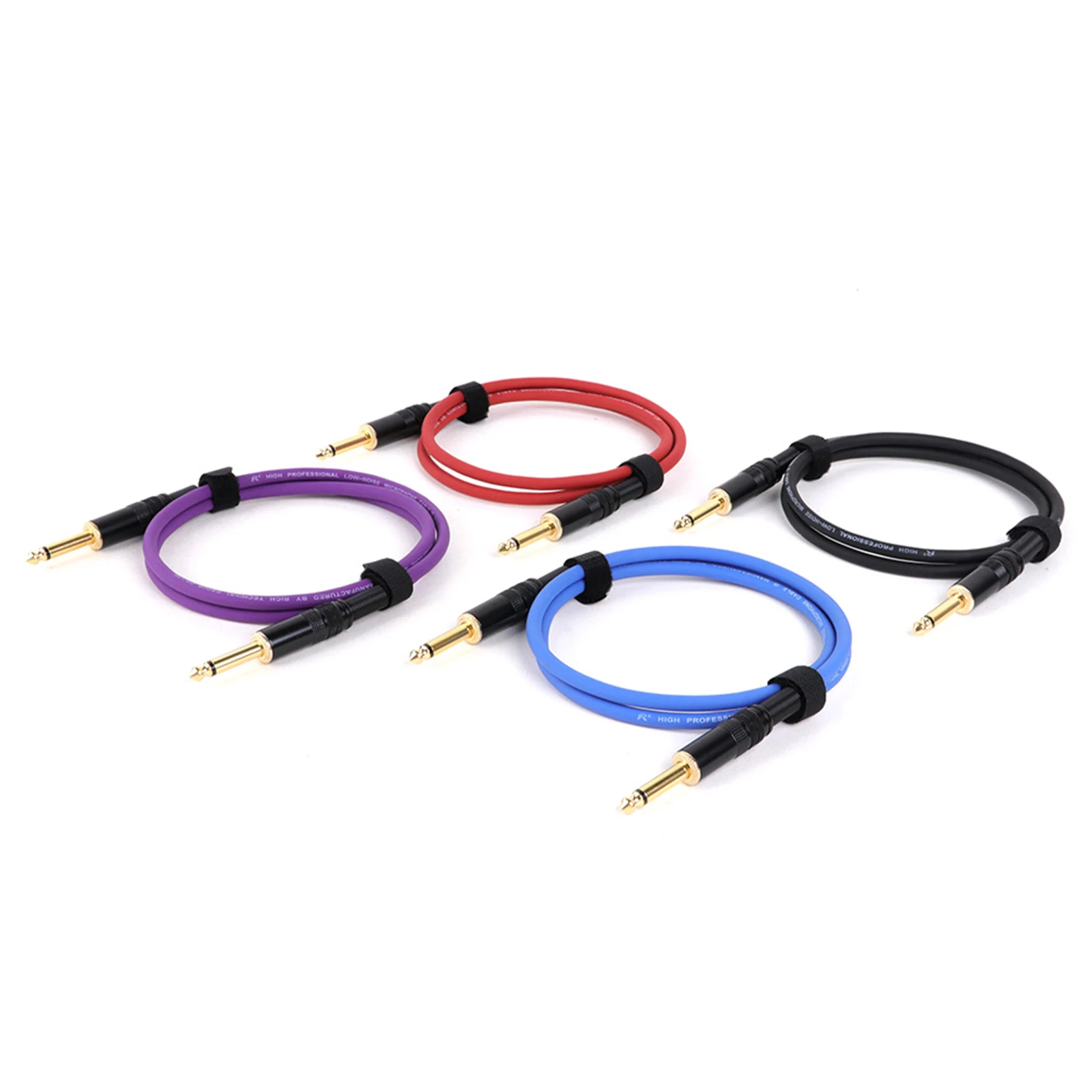 Guitar Cable Gold Plated Jack 6.5 To 6.5 1/4\'\' Inch TS/TRS Patch Cable for Acoustic Guitar, Electric Mandolin, Pro Audio To Amp