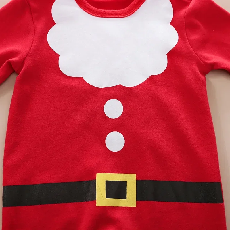 Newborn Baby Romper Christmas Clothes Santa Claus Cosplay Boys Girls Jumpsuit for Toddler New Year Costume Infant Xmas Bodysuit