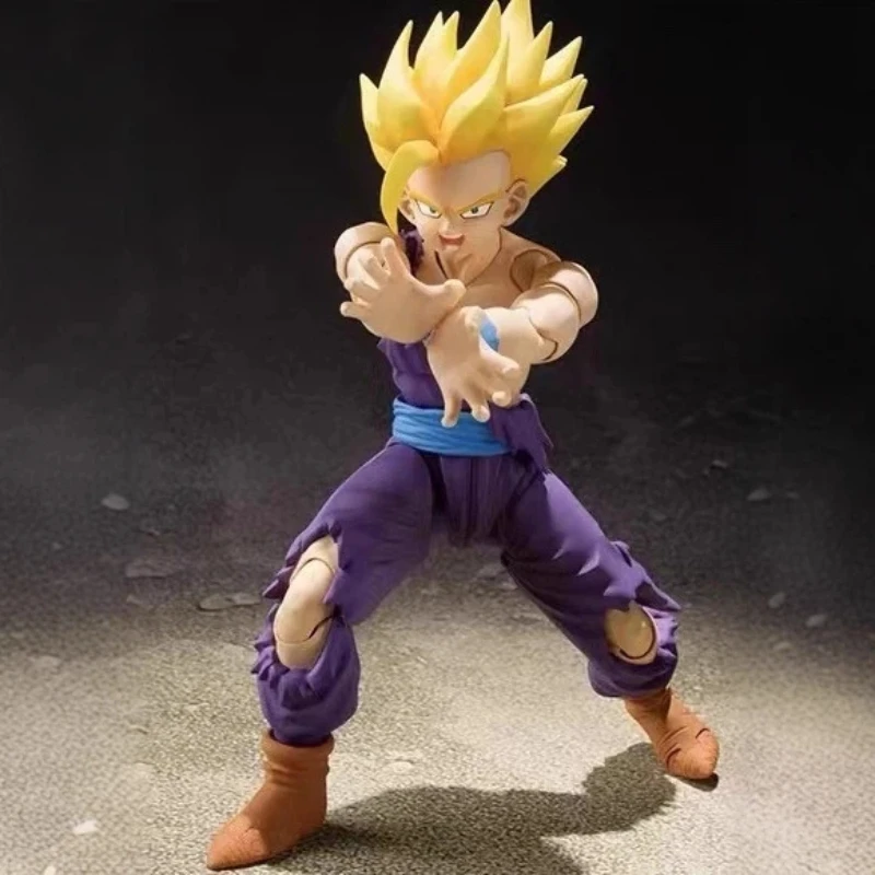 Dragon Ball Action Figure Super Saiyan 2 Gohan Goku Vegeta Trunks Modelo Articulado Decoração de Mesa Brinquedo Colecionável