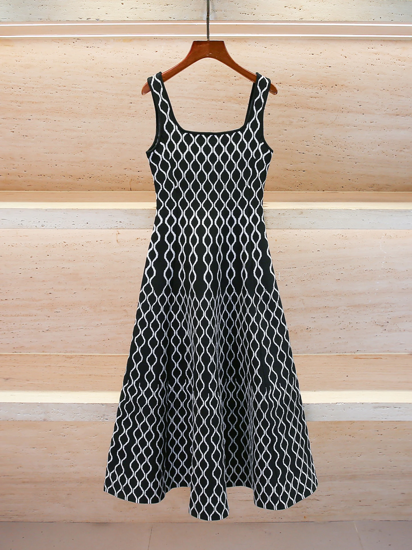 M Home Southern Oil High End Women's Long Knitted Wrap Waist Dress Autumn Winter New Style Simple High Waist A-Line Skirt