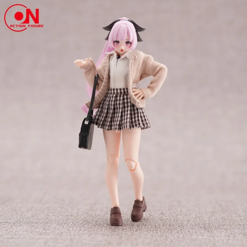 1/12 مقياس 99S سلسلة فتاة زي مدرسي تي شيرت تنورة طويلة قصيرة الجوارب الملابس مجموعة صالح 6 بوصة أنثى الجندي عمل الشكل دمية #5