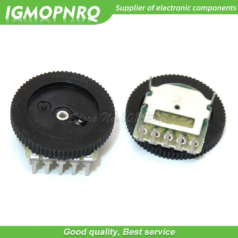 10pcs 5Pin 16*2mm Double Gear Tuning Dial Potentiometer B102 1K Dial Potentiometer IGMOPNRQ