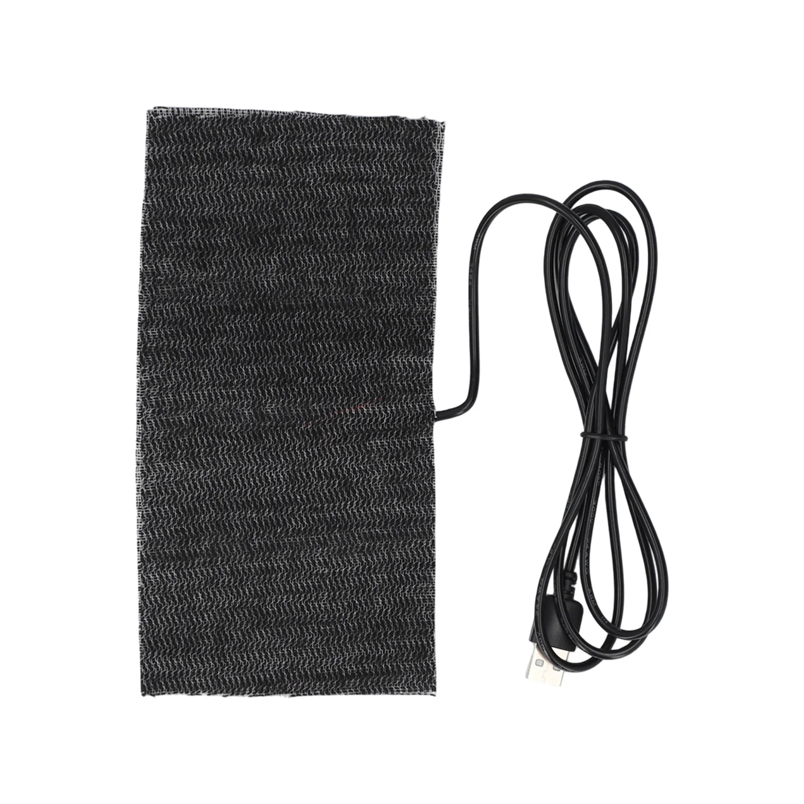 

USB Electric Cloth Heater Black 5V USB Carbon Heating Mat 20*10cm Mouse Pad Warm Blanket USB Heating Pad