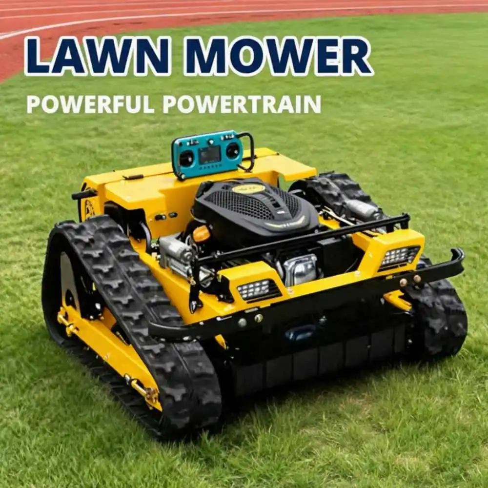 Remote Control Tracked Lawn Mower 1000mm Cutting Width Multi-use Trimmer  CE Certified Customization CE Certified Yard