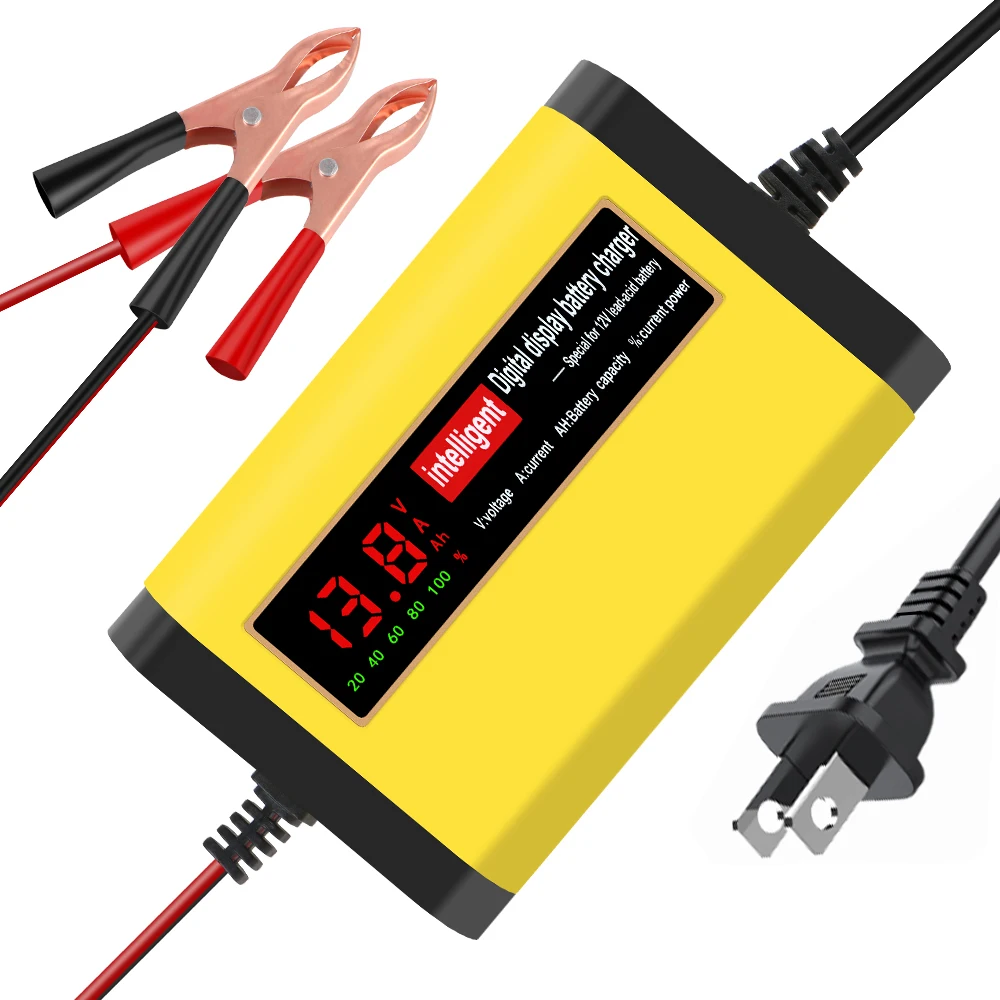 Car Battery Charger Intelligent Smart Battery Charging Pulse Repair Tools Auto Accessories For SUV Motorcycle Truck RV Universal