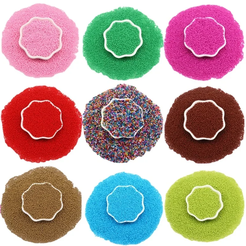 50 gr/los 2mm bitty runde Glasperlen für Nail Art bunte No Hole Seed Glasperlen für DIY Halskette Anhänger Zubehör
