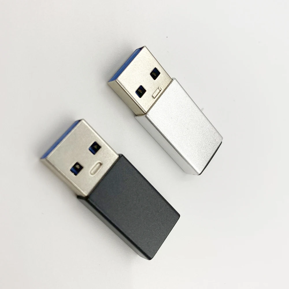 1/2/5Pcs Type C Female Jack To USB 3.0 Male Plug Charger Converter Connector Type-C Computer Data Transmission Conversion Heads