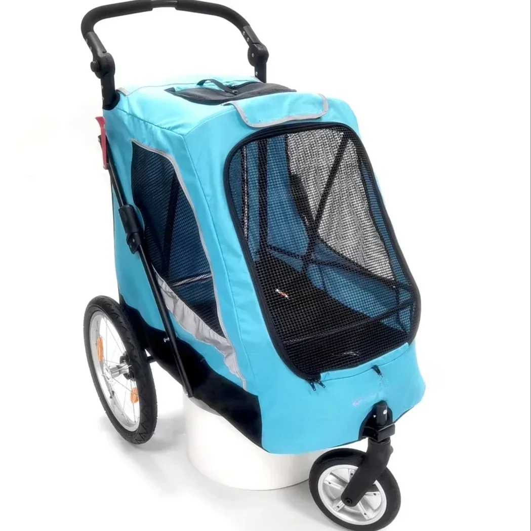Versatile Pet Stroller & Bike Trailer: Ideal For Small & Large Dogs, Dog Show Trolley, Premium Doggy Pram For Outdoor & Travel!