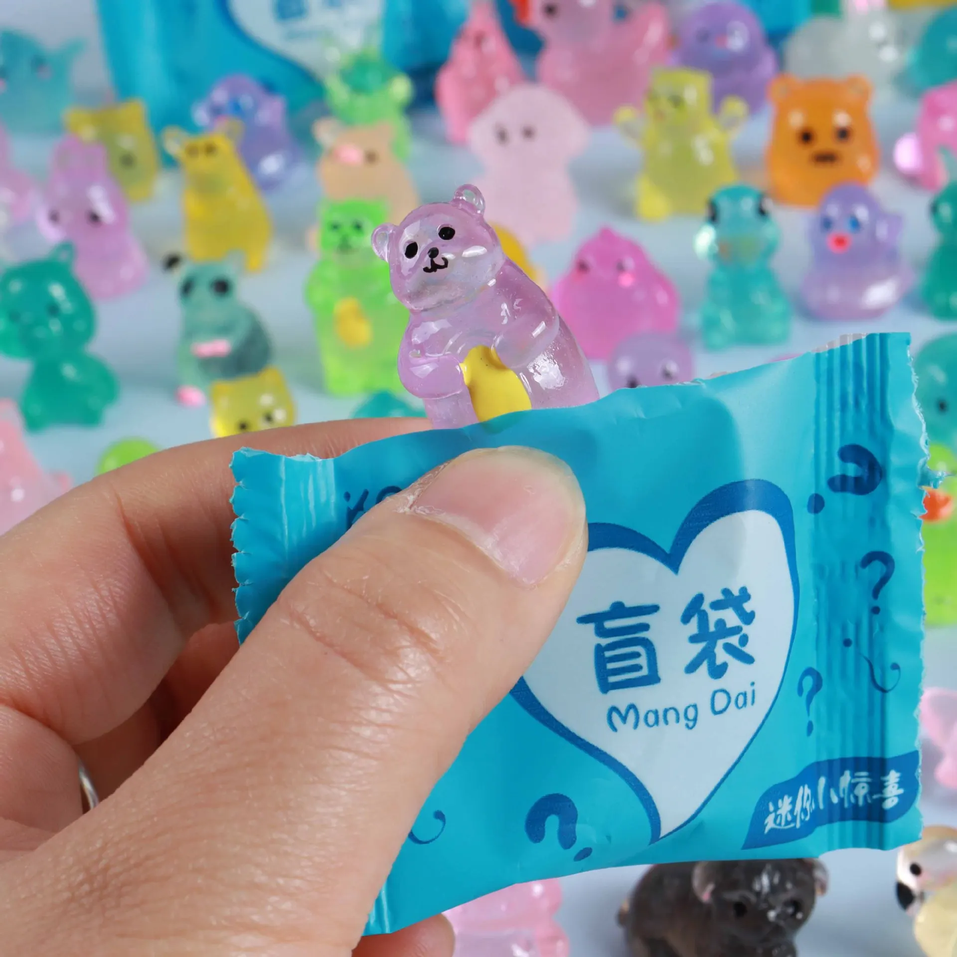 10 szt. Urocze zwierzątka, geometria, jedzenie i rośliny, świecące w ciemności lampki nocne 3D, ozdoba dla dorosłych, miniaturowa zabawka