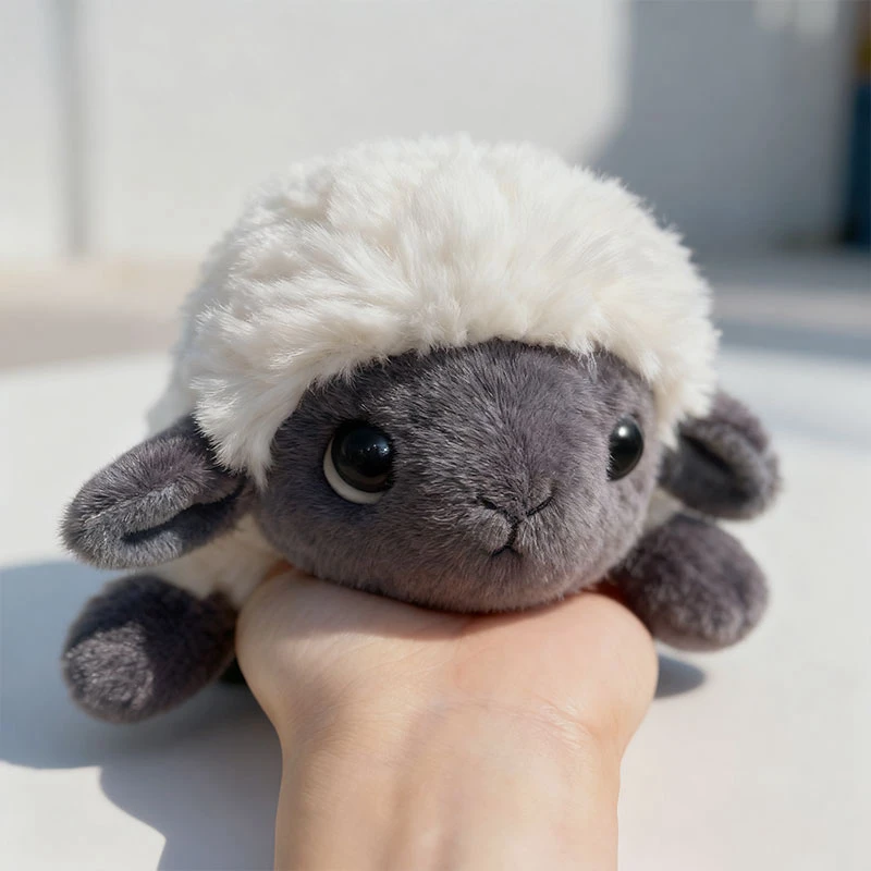 18/30/40CM Nette Lamm Plüsch Spielzeug Weiche Stofftier Puppe Schöne Schwarz Weiß Schafe Puppe Für Weihnachten geschenke