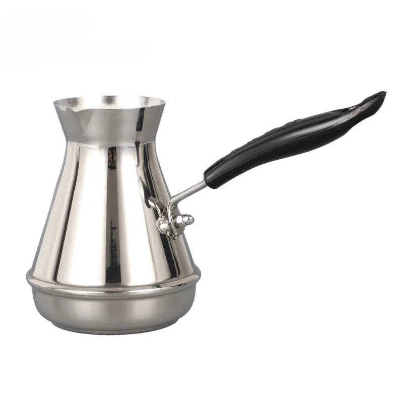 

Hand brewing pot Latte cup Turkish stainless steel coffee pot European long handle coffee utensils Milk frother